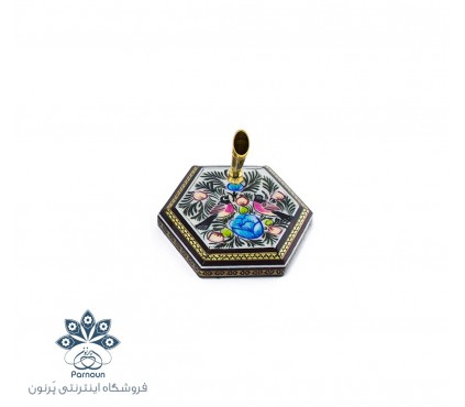 جا قلمی خاتم کاری و نگارگری تک قیف