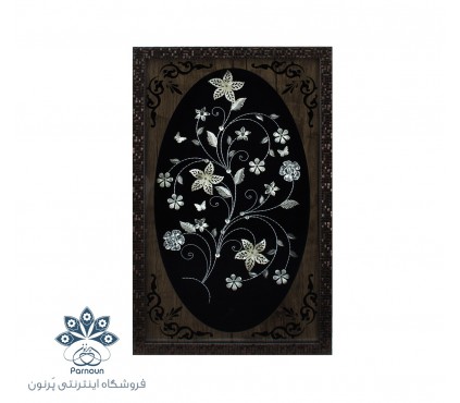 تابلو گل نقره با ابعاد 30 در 50 سانتیمتر