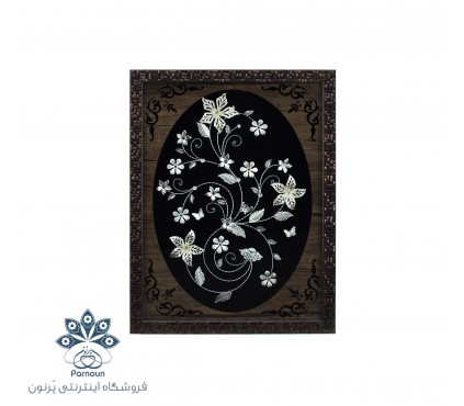 تابلو گل نقره اصفهان با ابعاد 30 در 40 سانتیمتر
