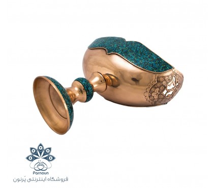 کشکول فیروزه کوب 25 سانتیمتری اصفهان