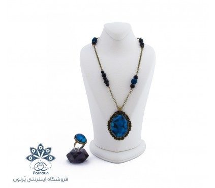 نیم‌ست رو مانتویی آویز و انگشتر فرین