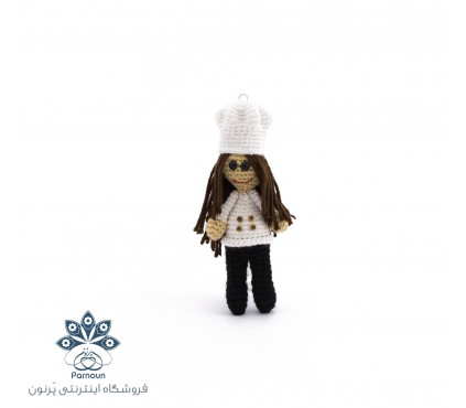 عروسک آویز دار قلاب بافی تینا