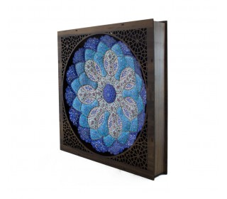 بشقاب میناکاری 30 سانتیمتری با جعبه