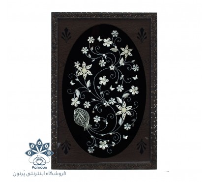قاب گل نقره اصفهان با ابعاد  40 در 60 سانتیمتر