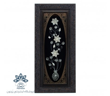 تابلو گل نقره  اصفهان با ابعاد 30 در 70 سانتیمتر