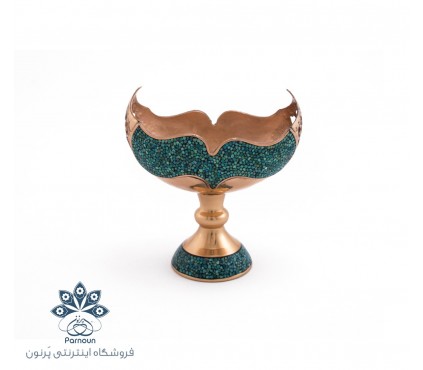 کشکول مسی فیروزه کوب شده اصفهان