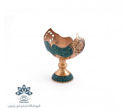 کشکول مسی فیروزه کوب شده اصفهان