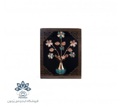 قاب ملیله و فیروزه کوبی 16 در  20 سانتیمتری اصفهان