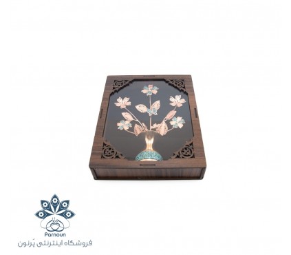 قاب ملیله و فیروزه کوبی 16 در  20 سانتیمتری اصفهان