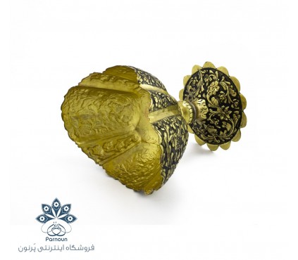 آجیل خوری طرح کشکول با نقش قلمزنی برجسته