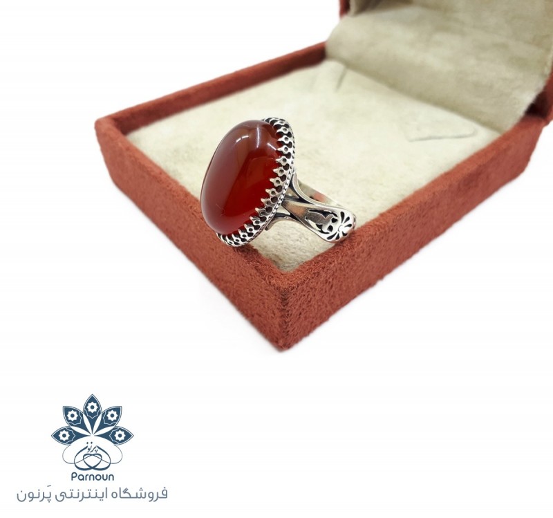 انگشتر عقیق سرخ خراسان