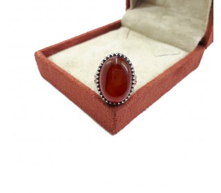 انگشتر عقیق سرخ خراسان