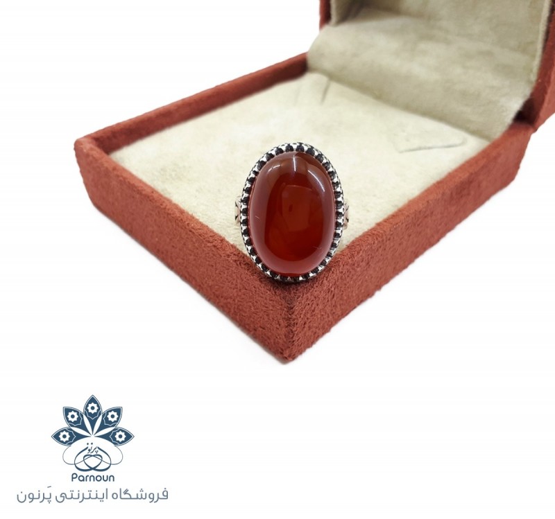 انگشتر عقیق سرخ خراسان