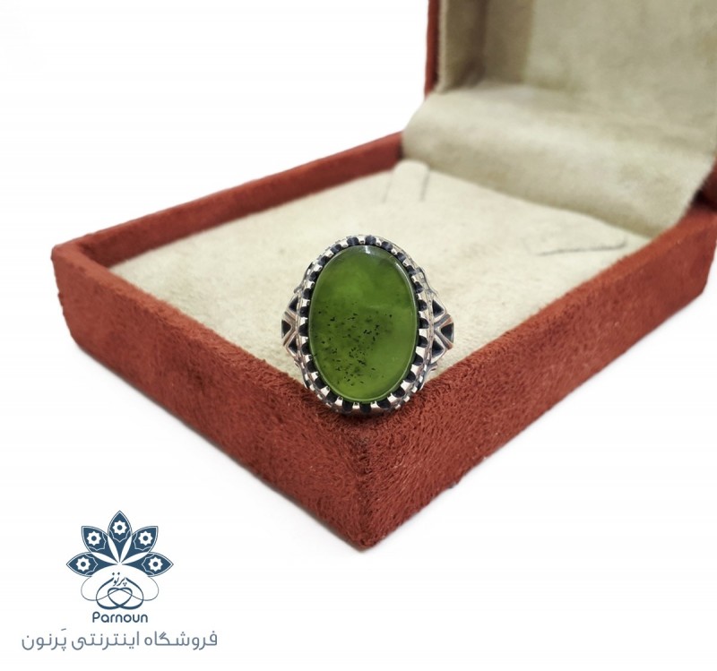 انگشتر عقیق یشم طبیعی