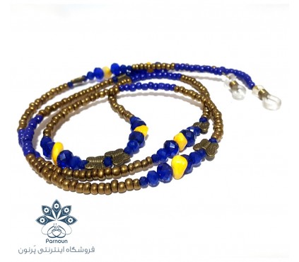 بند عینک کریستال و سنگ نامنظم سمانه