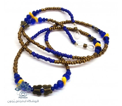 بند عینک کریستال و سنگ نامنظم سمانه