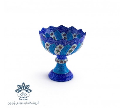 شکلات خوری  پایه دار مسی میناکاری شده اصفهان