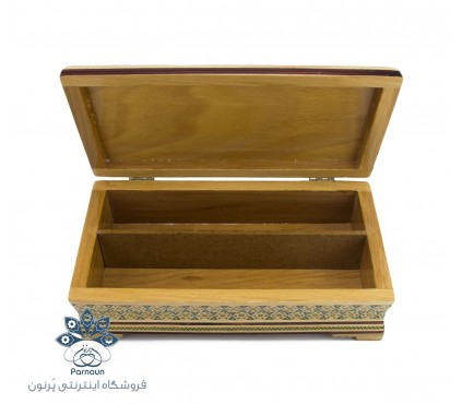 جا قاشقی چوبی خاتم کاری شده اصفهان