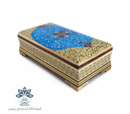 جا قاشقی چوبی خاتم کاری شده اصفهان