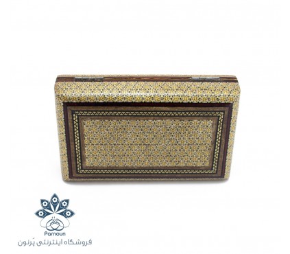 جعبه جواهرات تمام خاتم کاری اصفهان باطرح نگاگری