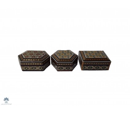 جعبه جا سکه ای خاتم کاری شده