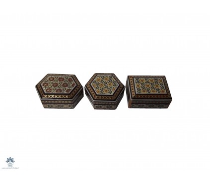 جعبه جا سکه ای خاتم کاری شده