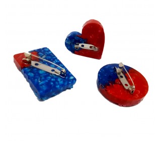 سنجاق سینه ژینا در سه طرح