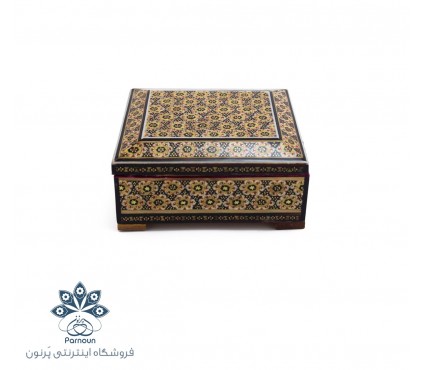 جعبه جواهرات  چوبی خاتم کاری شده اصفهان 