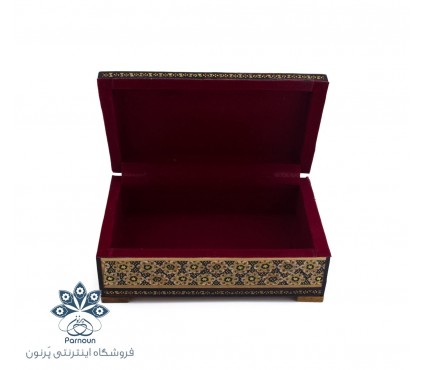 جعبه جواهر خاتم و نگارگری تذهیب در 2 طرح و 3 سایز