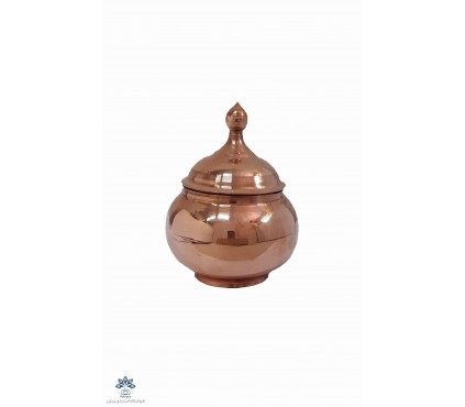 قندان مسی مدل توپی