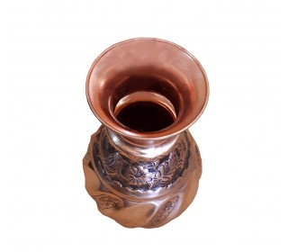 گلدان مسی قلمزنی