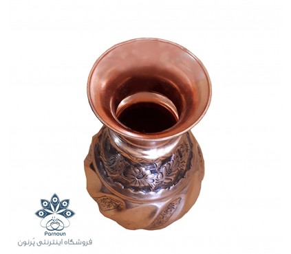 گلدان مسی قلمزنی