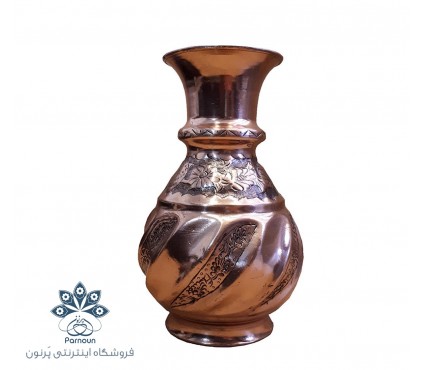 گلدان مسی قلمزنی