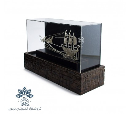 تندیس کشتی نقره با عیار 925