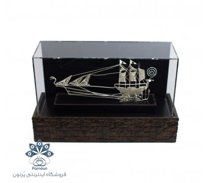 تندیس کشتی نقره با عیار 925
