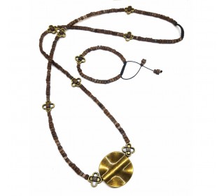 نیمست اسپرت چوبی هیوا (آویز و دستبند)