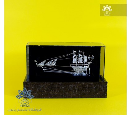 تندیس کشتی نقره با عیار 925