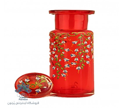 چای دان شیشه ای میناکاری 