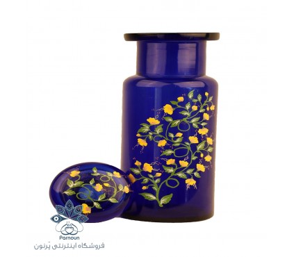 چایدان شیشه ای میناکاری شده