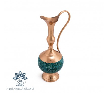 پارچ فیروزه کوبی 27 سانتی اصفهان