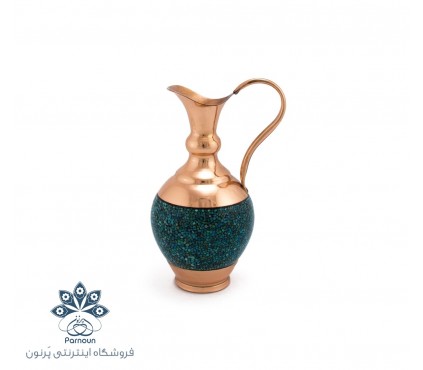 پارچ فیروزه کوبی 18 سانتی اصفهان  با طرح جدید