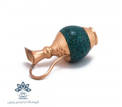 پارچ فیروزه کوبی 18 سانتی اصفهان  با طرح جدید