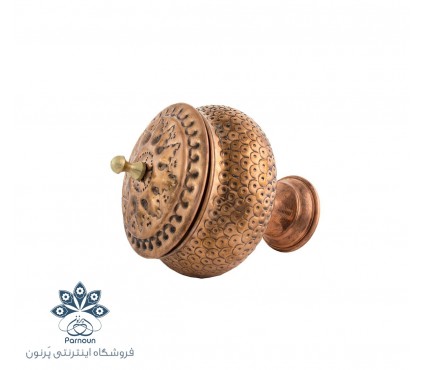 قندان مسی قلمزنی شده