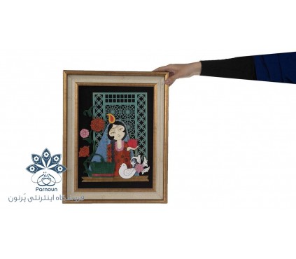 تابلو معرق سری صبا طرح خاتون کد TS401