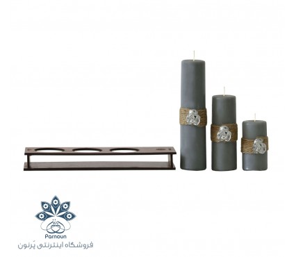 شمع استوانه‌ای تزیینی کد 403