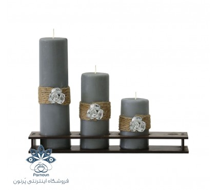 شمع استوانه‌ای تزیینی کد 403