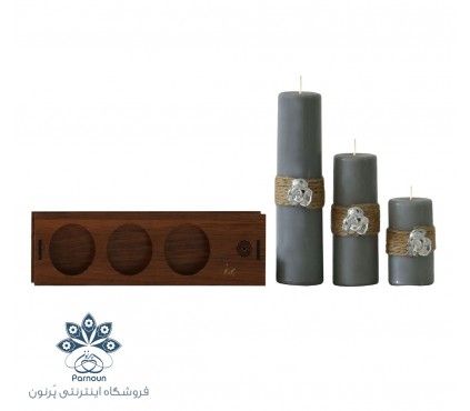 شمع استوانه‌ای تزیینی کد 403