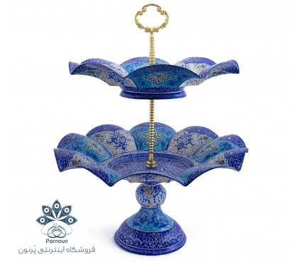 شیرینی خوری 2 طبقه میناکاری اصفهان طرح گلبرگی