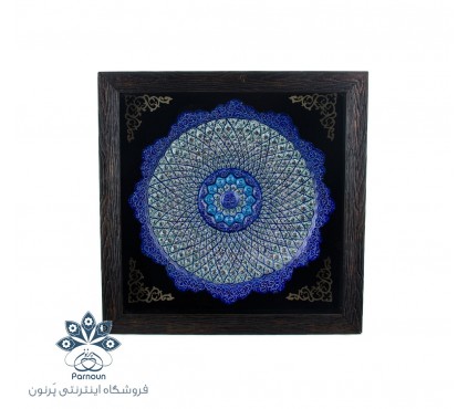 بشقاب مینا به همراه قاب