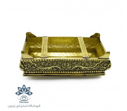 جا دستمال کاغذی قلمزنی و سیاه قلم اصفهان